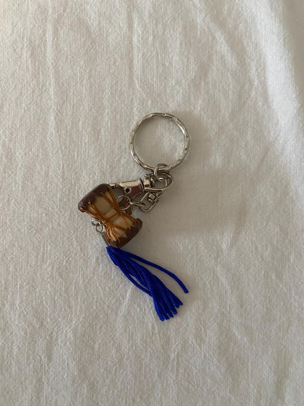 Korean Sam Taegeuk & Janggu Drum Keychain Set: Cultural Souvenir Gift