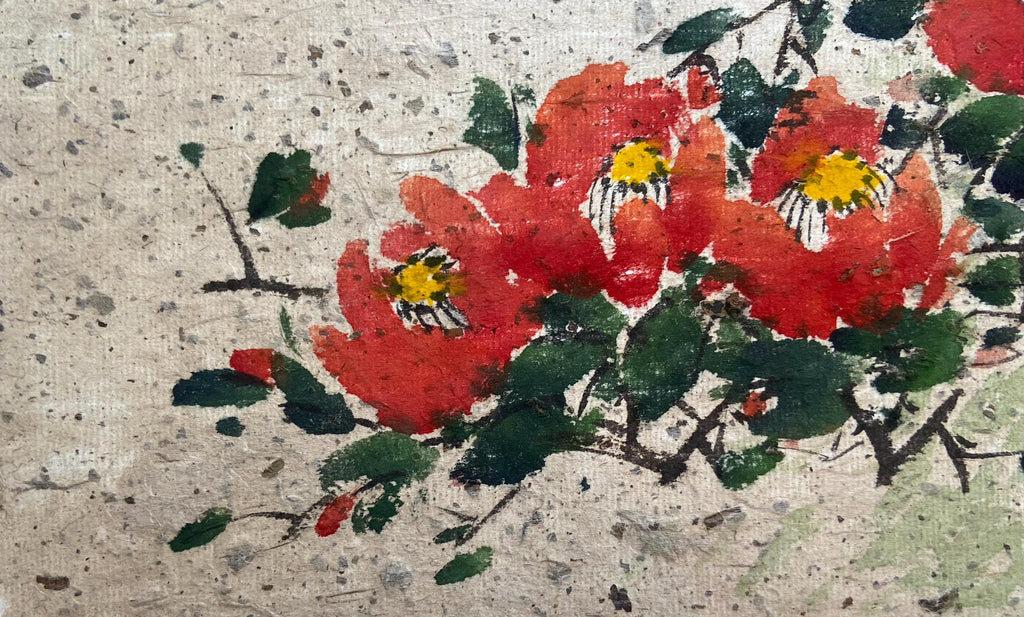 Korean traditional art, Korean folk painting, Korean Traditional landscape painting, Korea wall decor, Minhwa, Unique Gift, Winter Scene