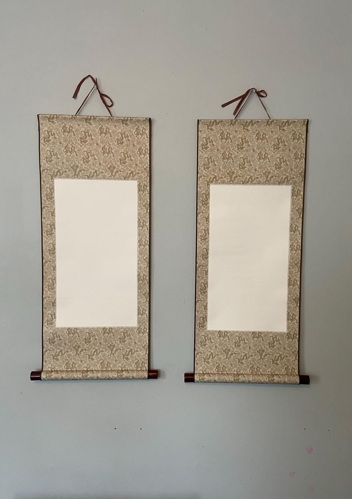 Blank Calligraphy Scroll Paper | Calligraphy Paper | Traditional Chinese Painting Hanging Scroll | Sumi | Kanji | Korean | Chinese Art