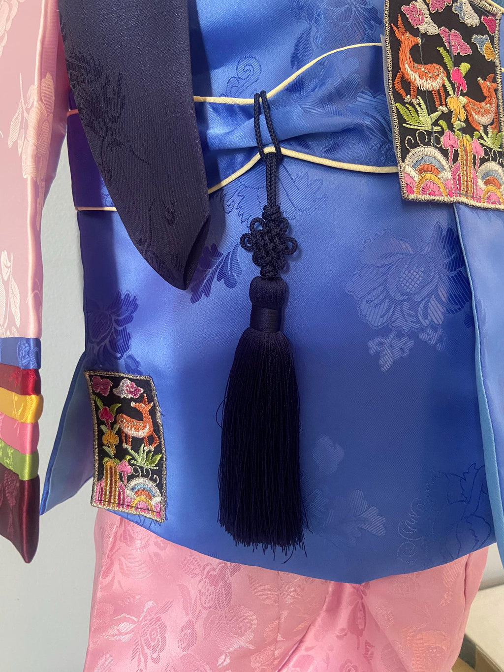 Boy G Hanbok Rental | Colorful Striped 1st Birthday Outfit | Korean Baby Boy Hanbok | Traditional Doljanchi Clothes Rental | Size 2