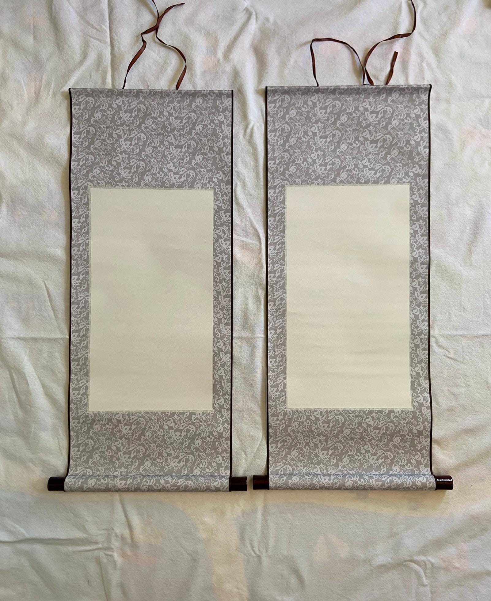 Blank Calligraphy Scroll Paper | Calligraphy Paper | Traditional Chinese Painting Hanging Scroll | Sumi | Kanji | Korean | Chinese Art