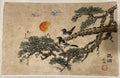 Korean traditional art, Korean folk painting, Korean Traditional landscape painting, Korea wall decor, Minhwa, Unique Gift, Bird & Pine Tree