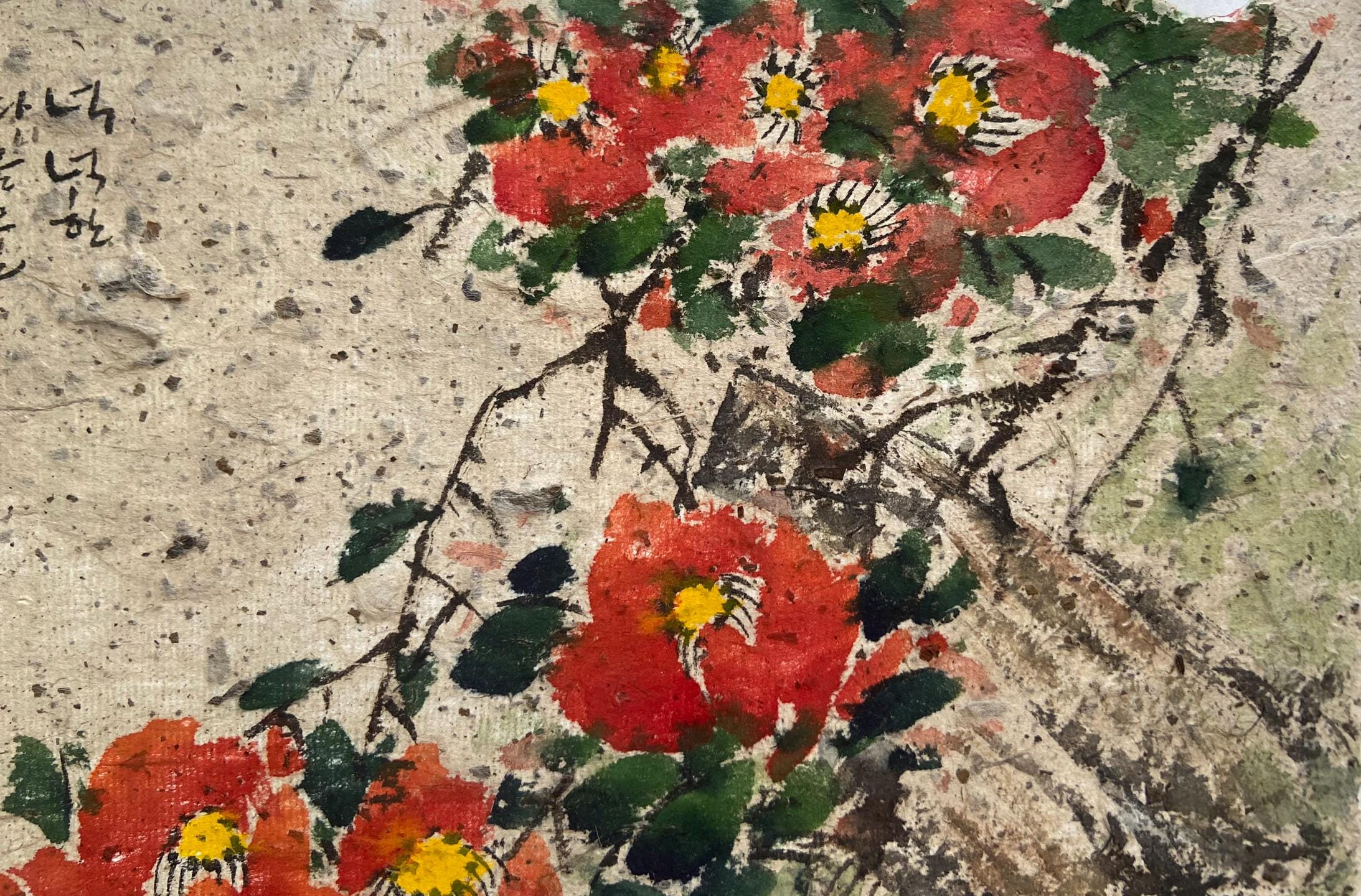 Korean traditional art, Korean folk painting, Korean Traditional landscape painting, Korea wall decor, Minhwa, Unique Gift, Winter Scene