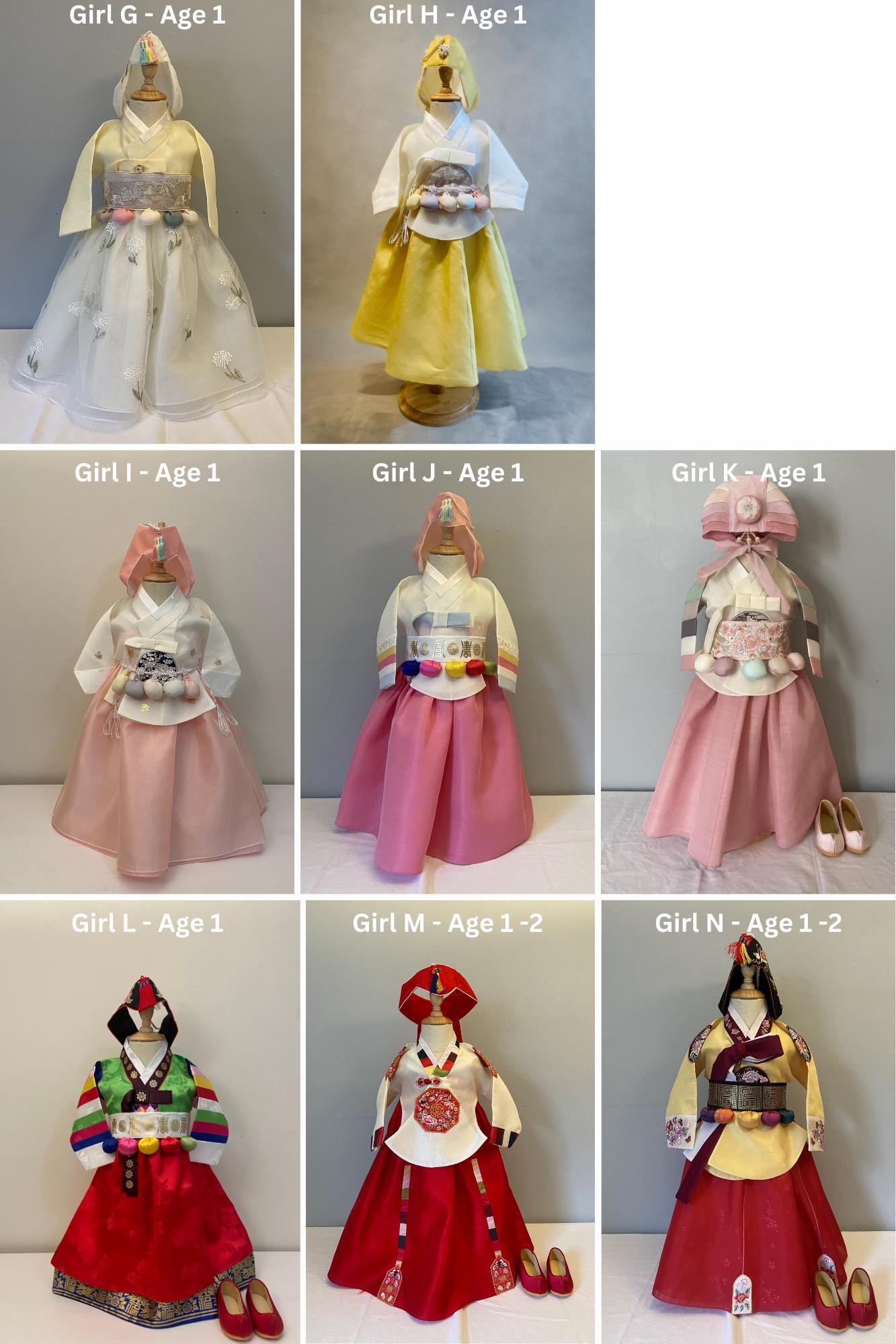 Girl E Hanbok Rental | Royal Blue & Ivory Baekil Hanbok | Traditional Korea Girl Outfit | Luxury Photo Hanbok | Baekil banner | Size 100