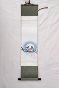 Asian Wall Art | Birds & Nature Painting | Personalized Calligraphy | Zen Minimalist Decor | Traditional Korean Hanging Scroll