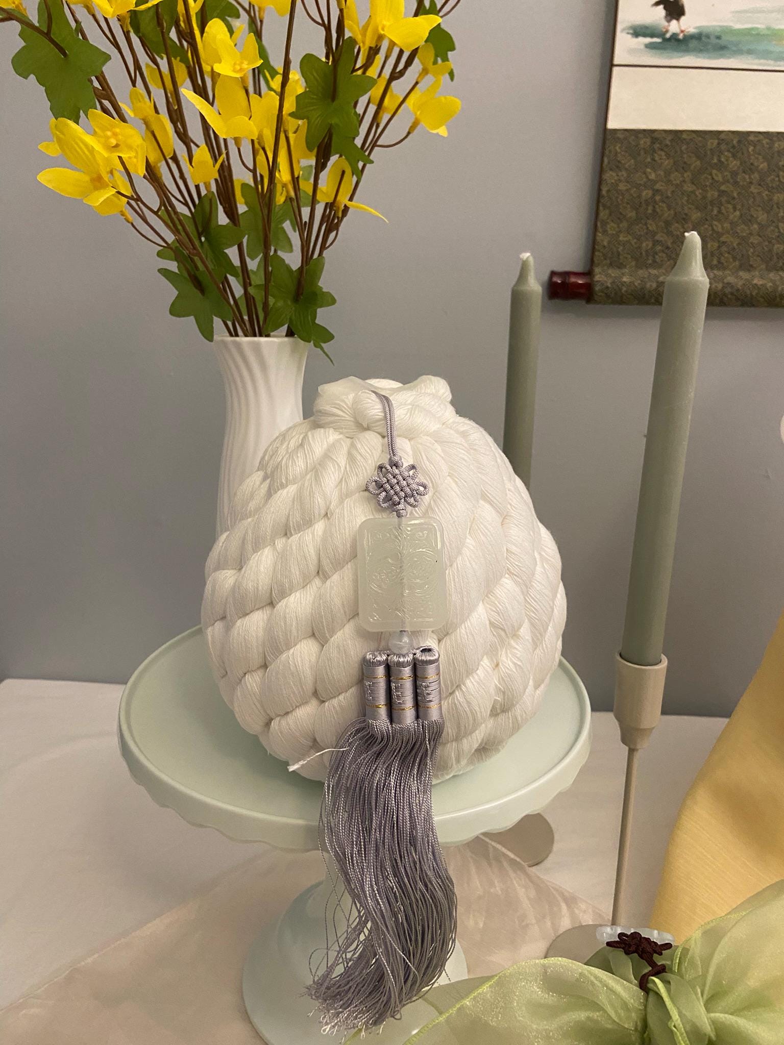 Yellow Flower Dol Table Rental | Personalized Name Sign | Korean Traditional Dohl Table | 100 days Table | 1st Birthday | Dohljabi | Hanbok