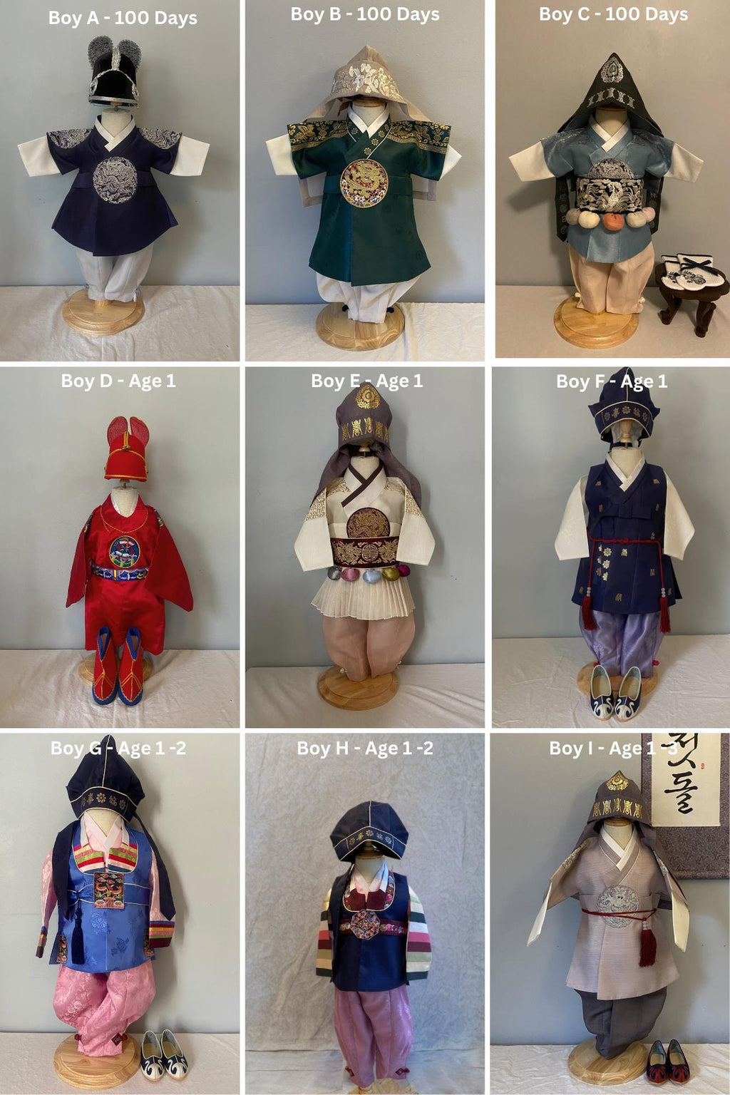 Boy D Hanbok Rental | Red & Gold 1st Birthday Outfit | Korean Baby Boy Doljanchi Hanbok | Traditional Korean King Clothes | Size 1