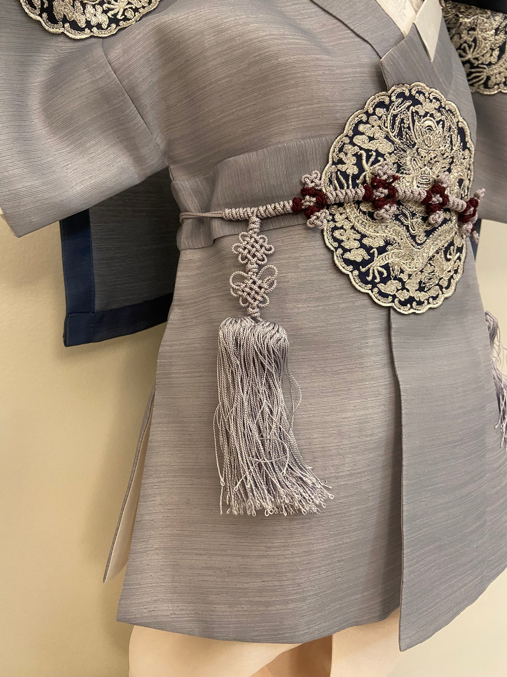 Boy K Hanbok Rental | Gray Blue Dol Hanbok | Luxury Korean First Birthday Outfit | Toddler Traditional Costume | Size 2