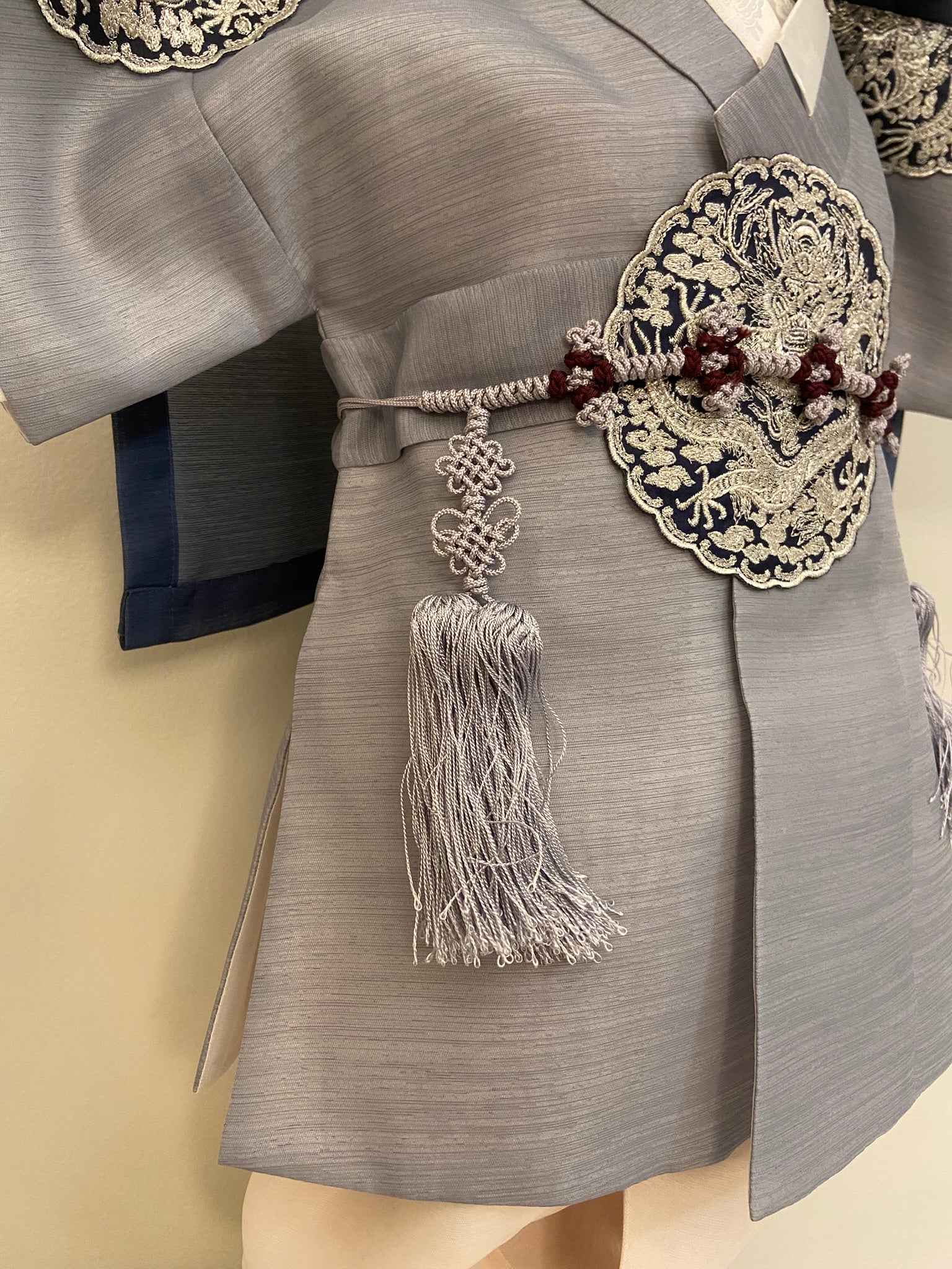 Boy K Hanbok Rental | Gray Blue Dol Hanbok | Luxury Korean First Birthday Outfit | Toddler Traditional Costume | Size 2