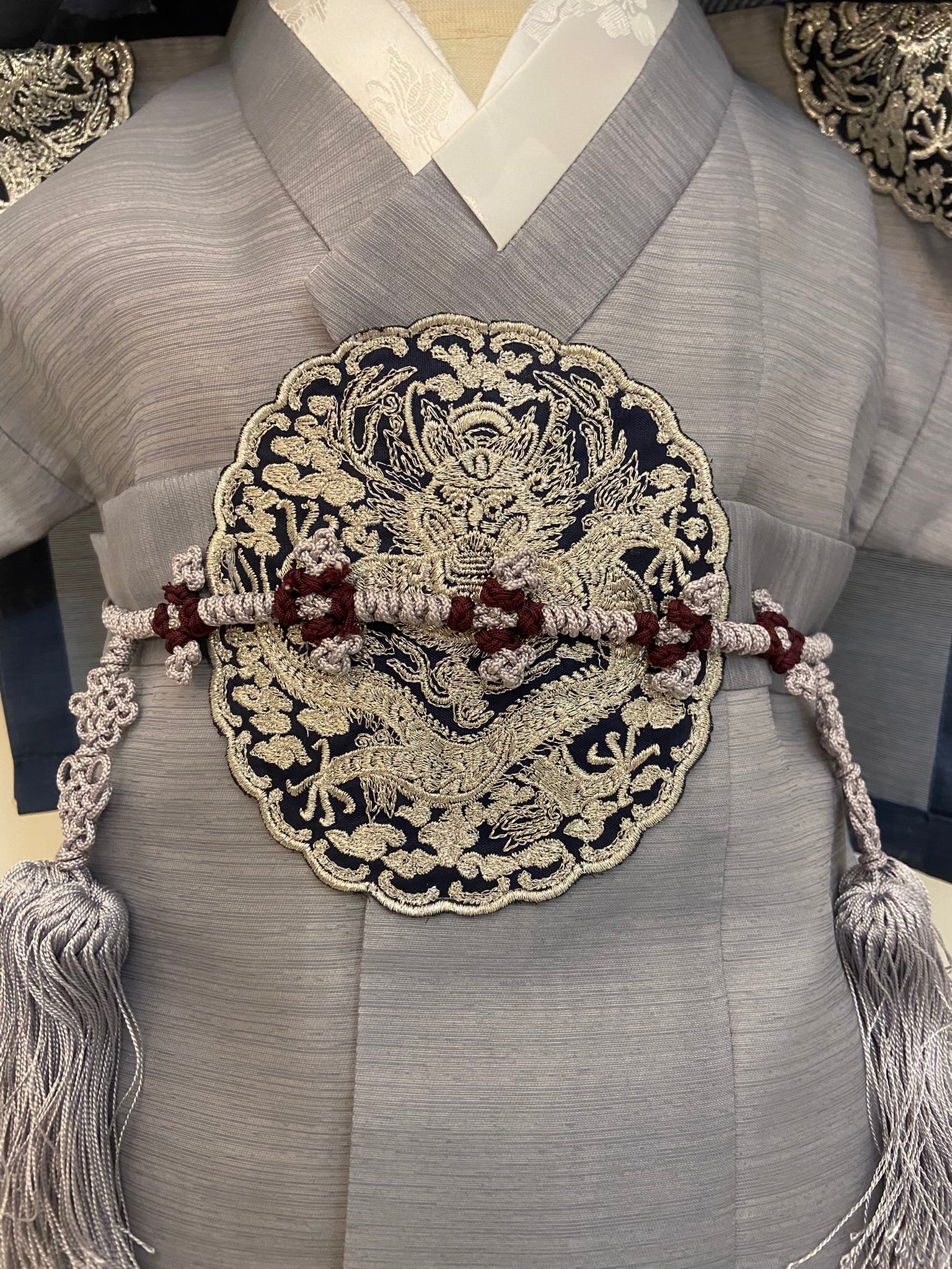 Boy K Hanbok Rental | Gray Blue Dol Hanbok | Luxury Korean First Birthday Outfit | Toddler Traditional Costume | Size 2