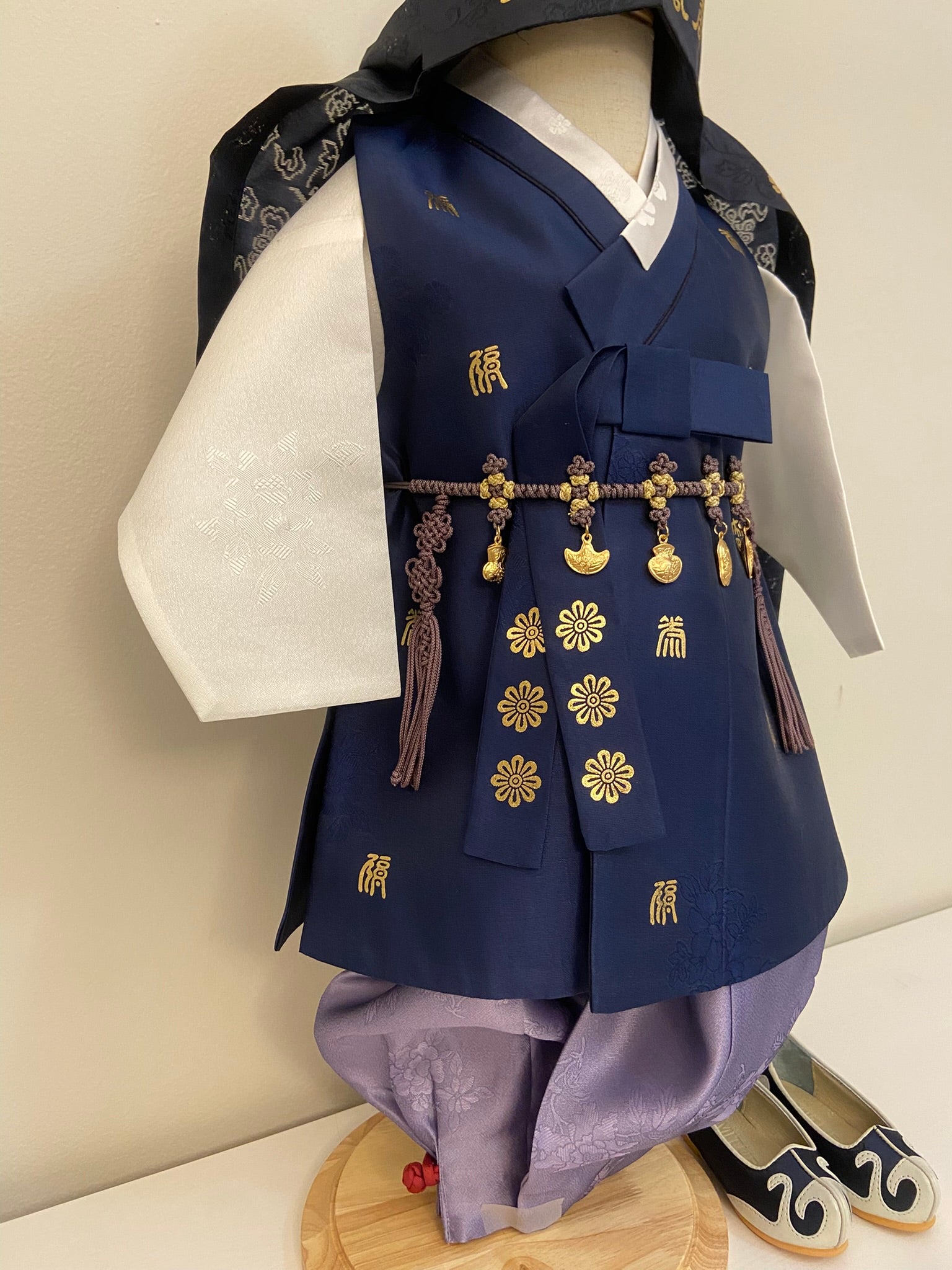 Boy F Hanbok Rental | Korean Baby Boy Hanbok | Doljanchi Hanbok Rental | Traditional 1st Birthday Outfit | Dol Boy Hanbok | Size 1