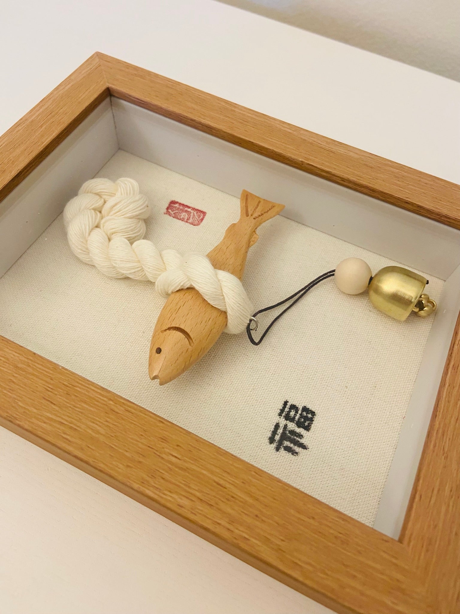 Korean Lucky Pollock Protection Frame | Traditional Blessing Wall Decor | Ward Off Bad Energy