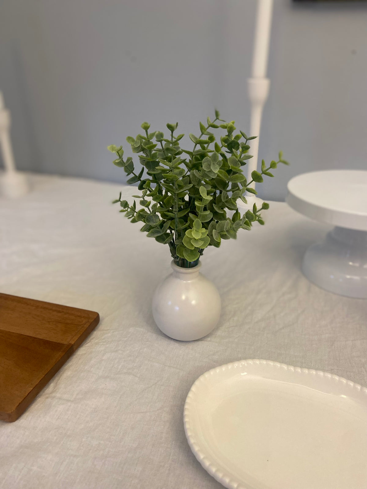Minimal Korean Baek-il Table Set Rental | Modern White Dol Table Decor | Traditional Korean 100th Day Celebration | Gallery Style Dol Sang