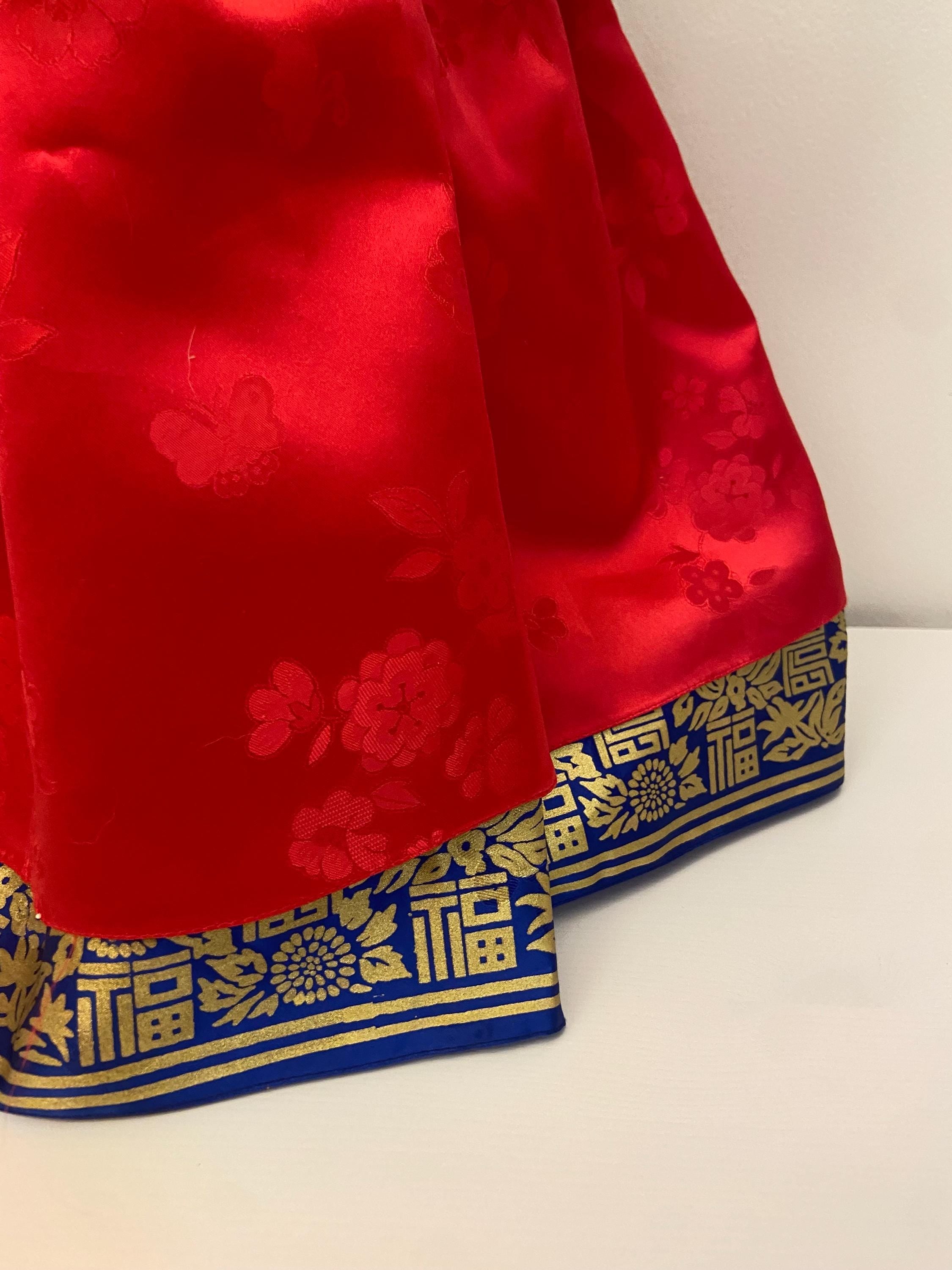 Girl L Hanbok Rental | Baby First Birthday Korean Hanbok | Traditional Doljanchi Outfit | Rainbow Sleeve Hanbok  | Size 1