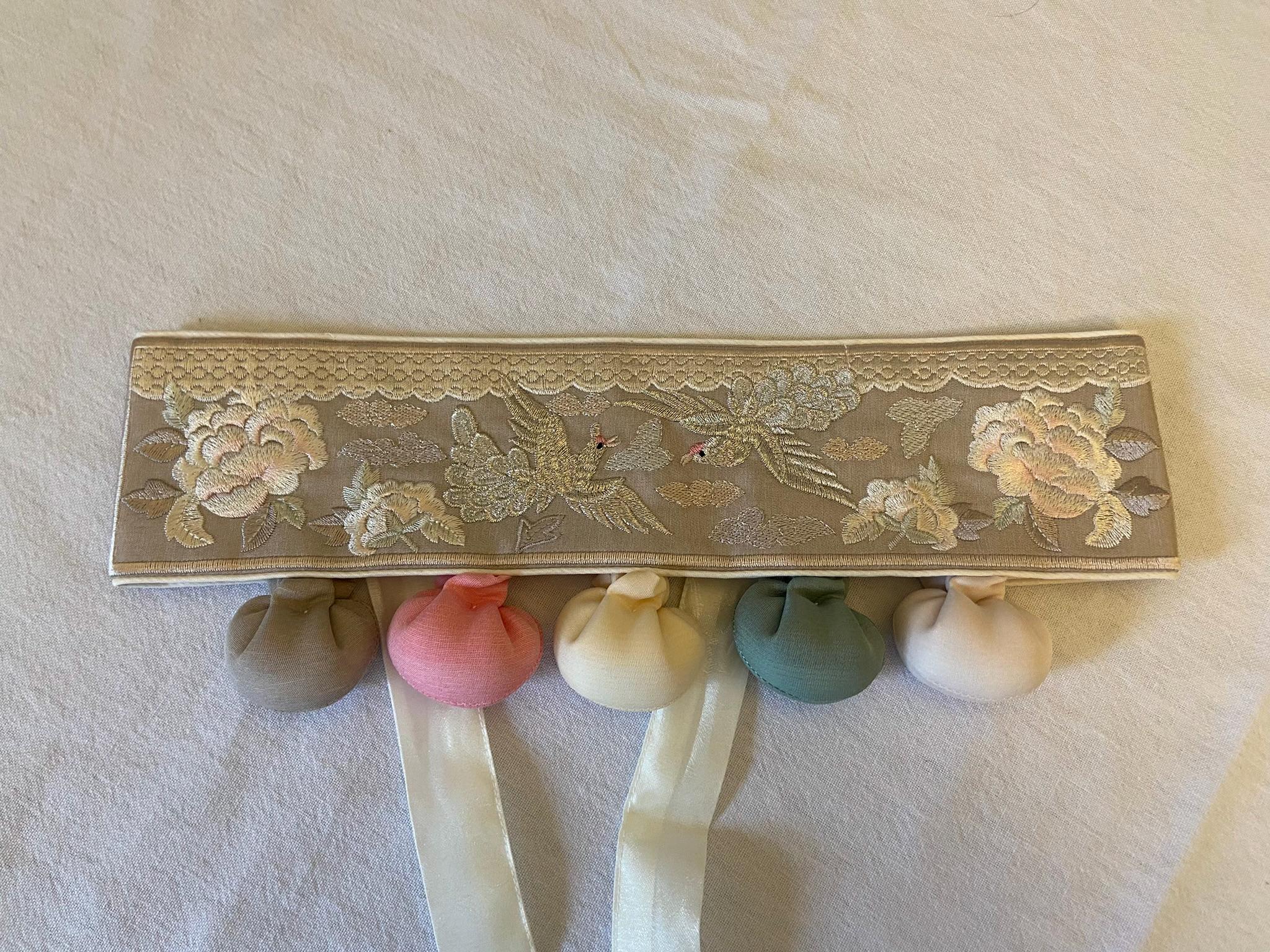 Girl G Hanbok Rental | Yellow & Ivory Dol Hanbok Set | Baby Girl Doljanchi Hanbok | Floral Embroidered Traditional Korean Dress | Size 1