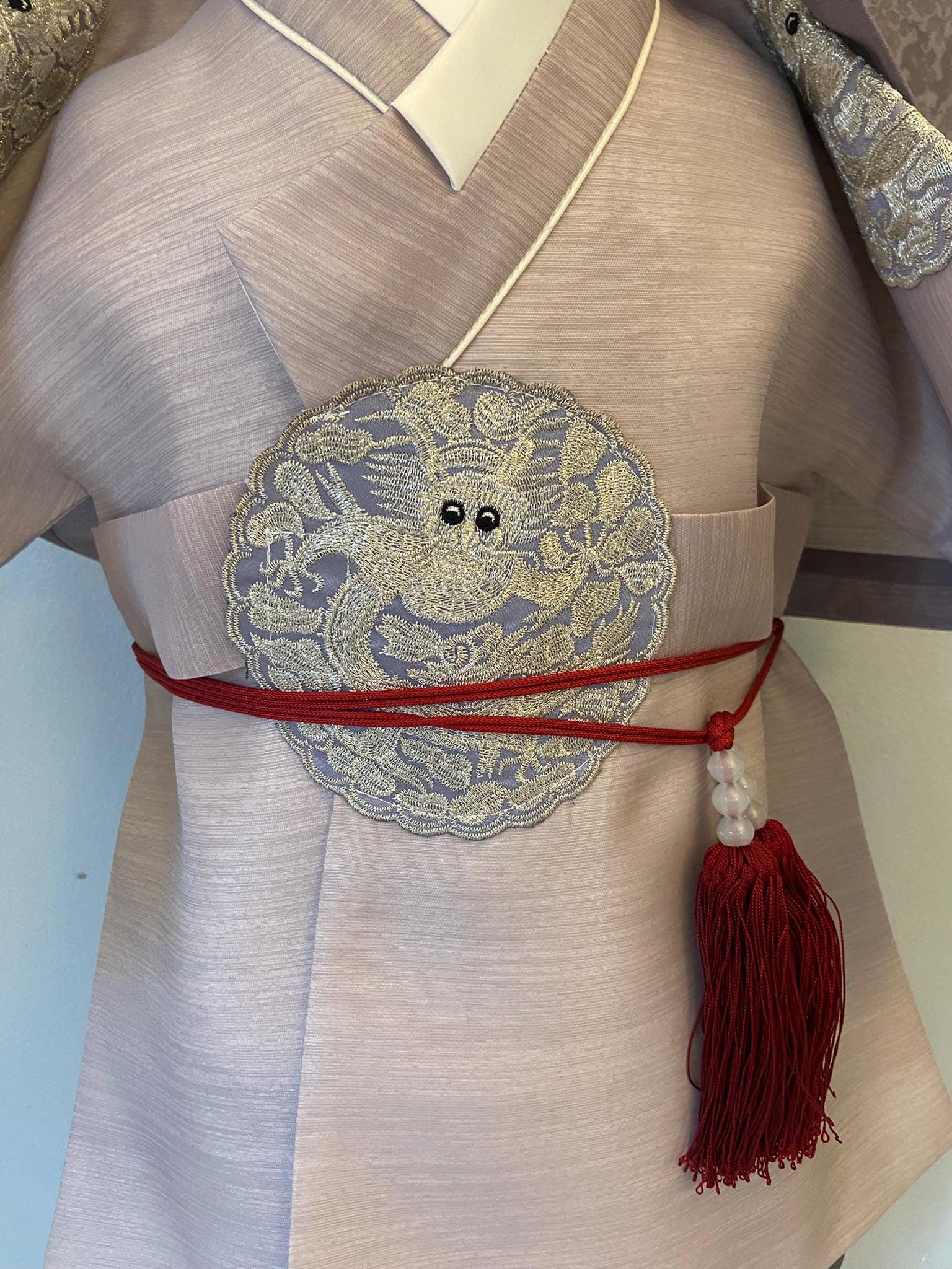 Korean Hanbok Tassel Belt for Boys | Traditional Sultti Belt | Baby Hanbok Accessory | Dol Baekil