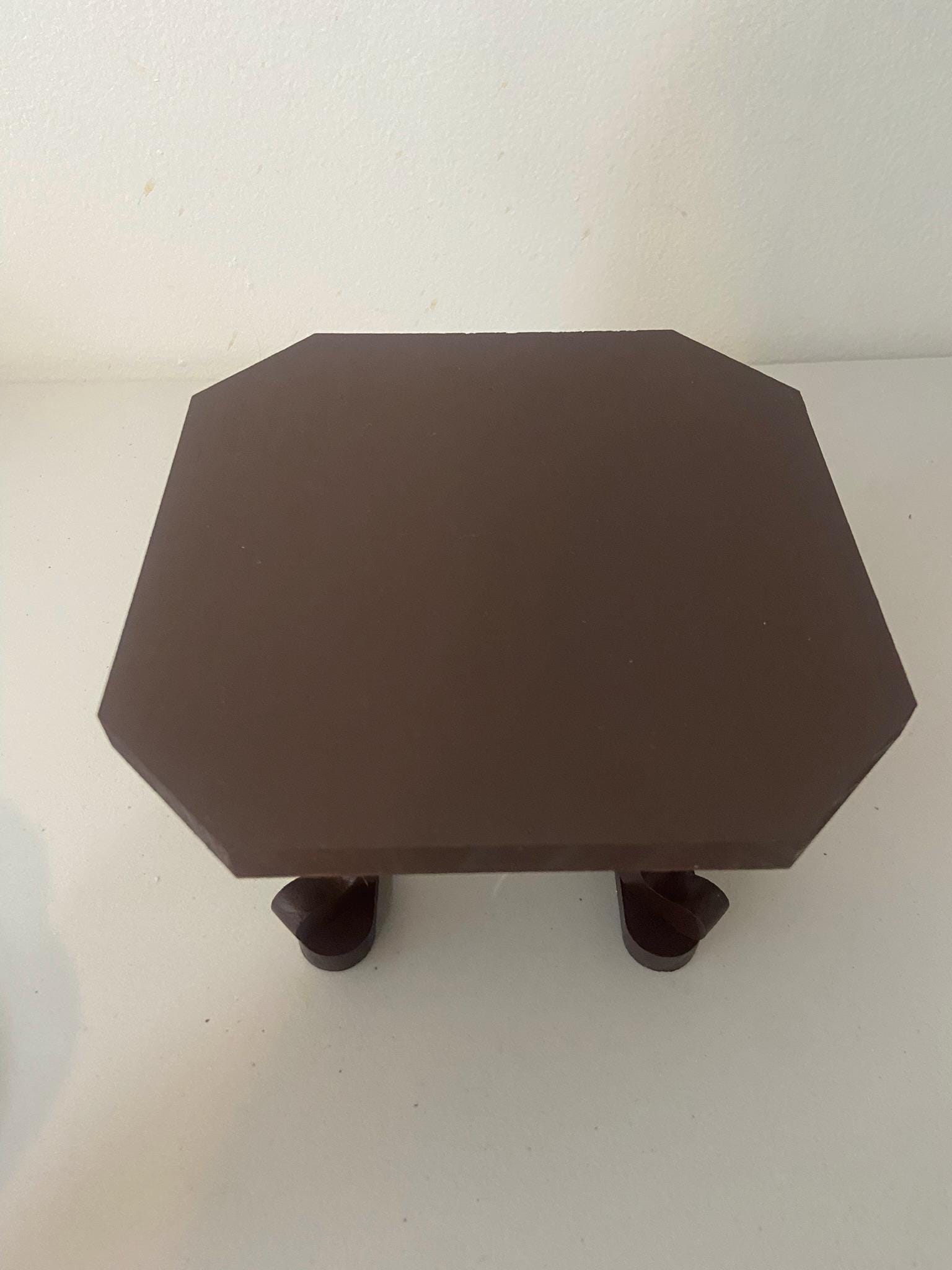Handmade Traditional Mini Wooden Table, Octagon Tea Table, Flower Soban Stand, Handmade Asian Tea Ceremony Home Décor Display, Tea Stand