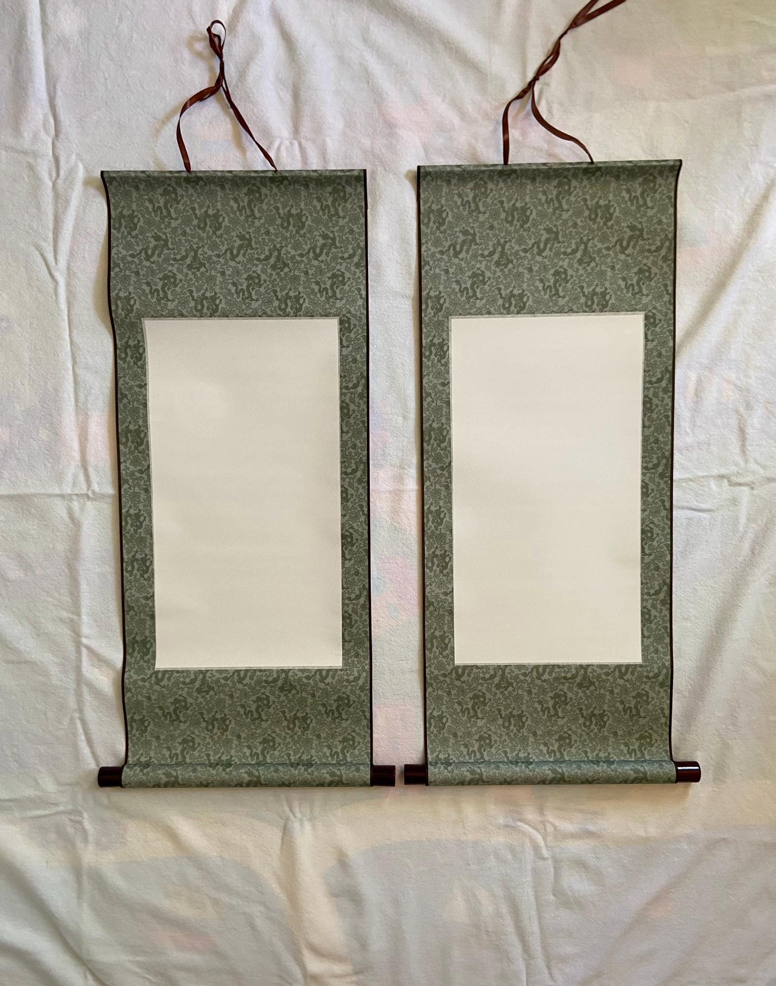 Blank Calligraphy Scroll Paper | Calligraphy Paper | Traditional Chinese Painting Hanging Scroll | Sumi | Kanji | Korean | Chinese Art