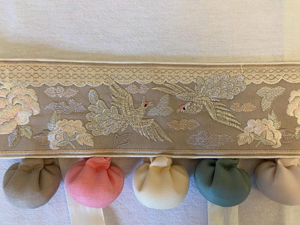 Girl J Hanbok Rental | Yellow & Ivory Dol Hanbok Set | Baby Girl Doljanchi Hanbok | Floral Embroidered Traditional Korean Dress | Size 1