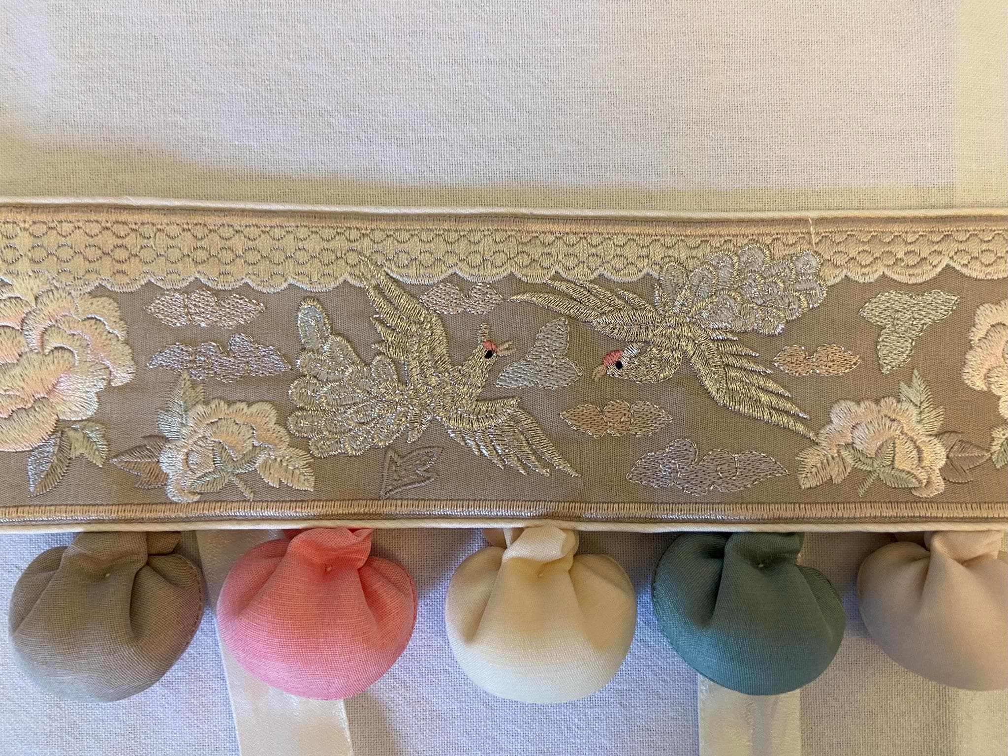 Girl J Hanbok Rental | Yellow & Ivory Dol Hanbok Set | Baby Girl Doljanchi Hanbok | Floral Embroidered Traditional Korean Dress | Size 1