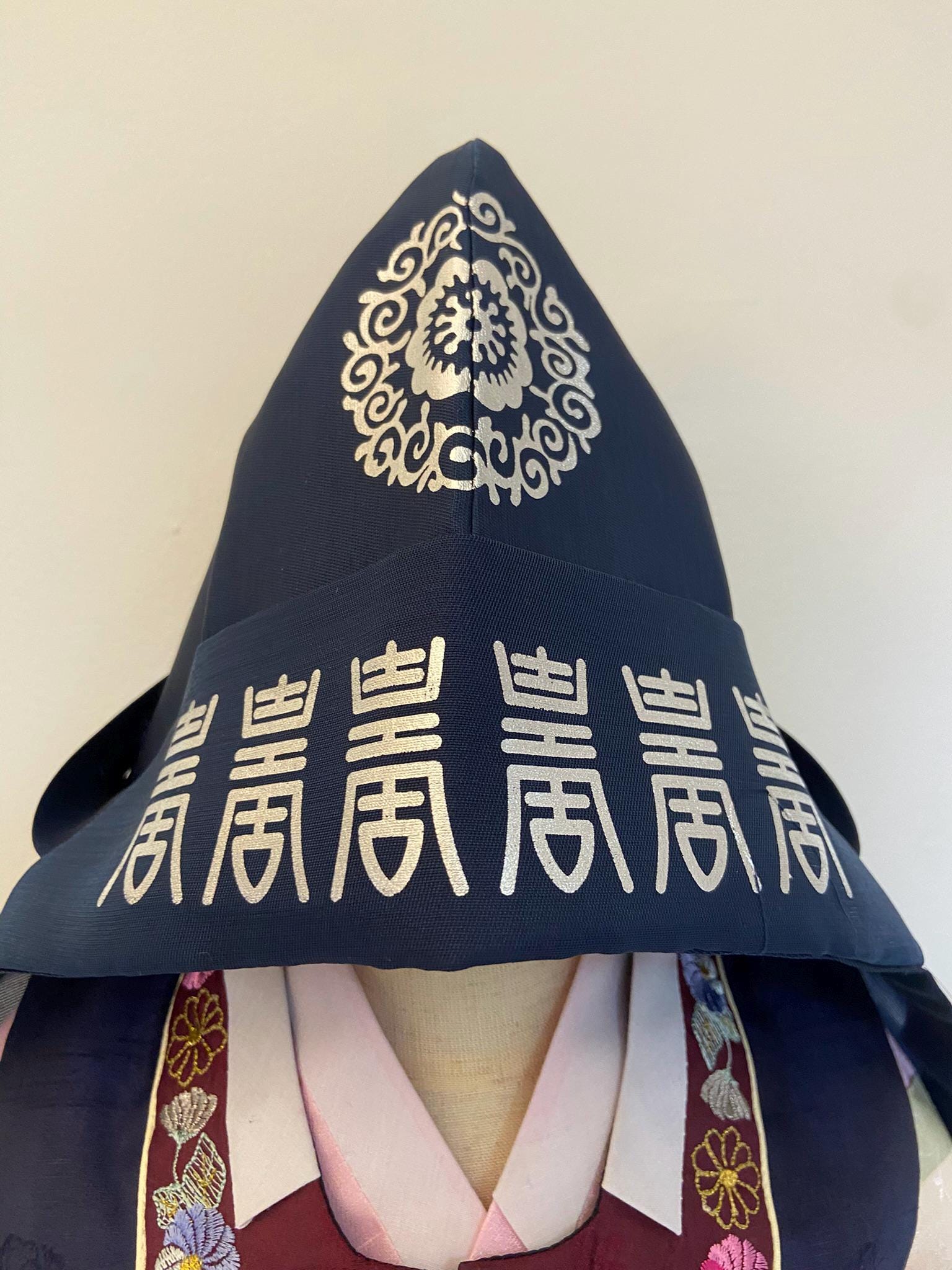 Boy W Hanbok Rental | Navy & Ivory Hanbok for Baby Boy | Korean Dol Outfit | 1st Birthday Hanbok Rental | Korean Baby Boy Clothes | Size 2