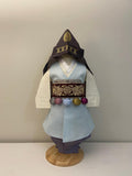 Boy Q Hanbok Rental | Korean Dol Hanbok for Boy | Sky Blue Traditional First Birthday Outfit | Premium Gold Embroidery | Size 1