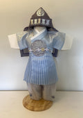 Boy E Hanbok Rental | Light Blue Traditional Baby Outfit | Baby Boy Hanbok | Traditional Korean 100 Days Celebration Outfit | Size 0