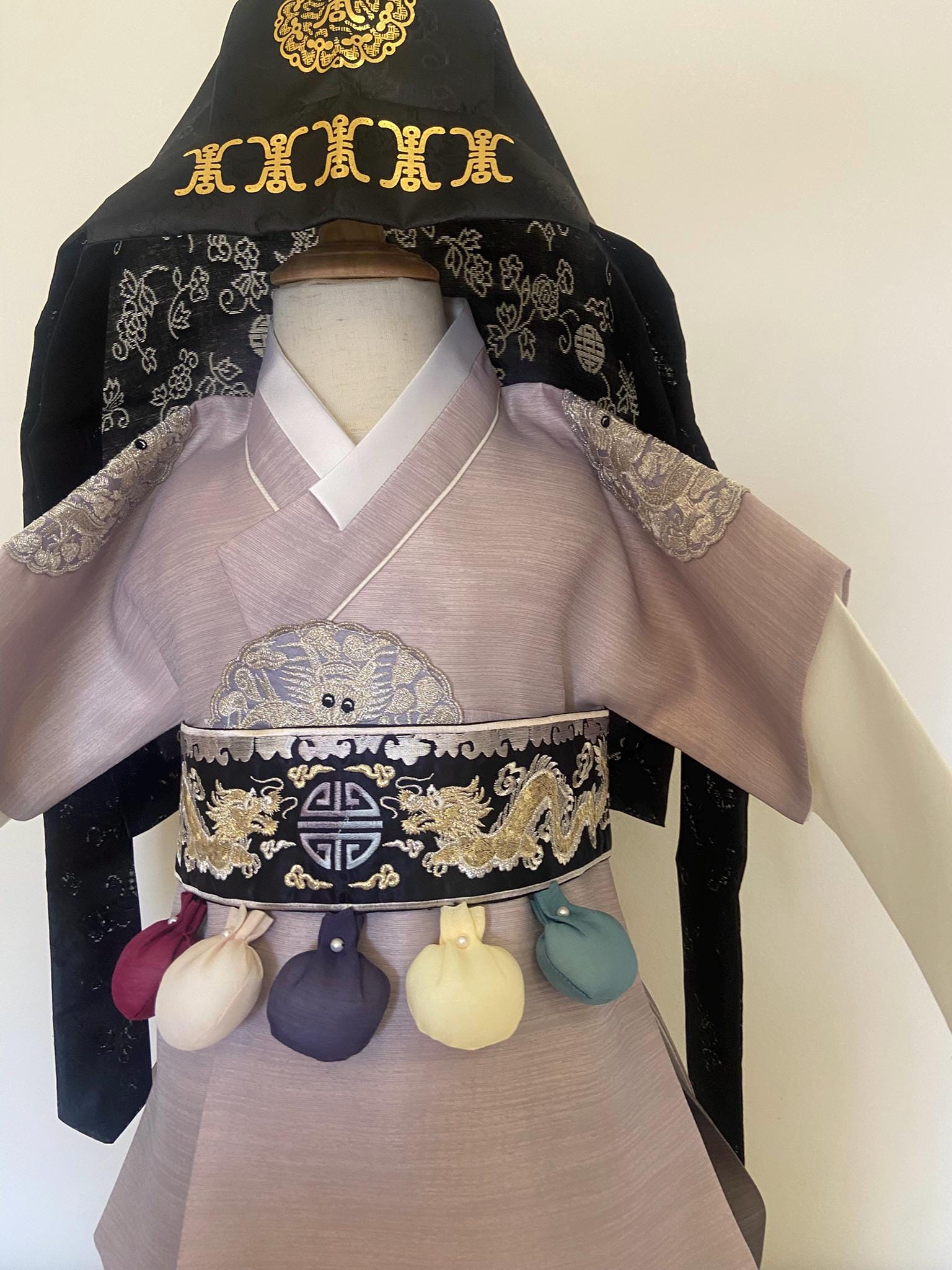 Boy P Hanbok Rental | Gray & Navy 1st Birthday Outfit | Korean Baby Boy Hanbok | Doljanchi Hanbok | Traditional Clothes | Size 3