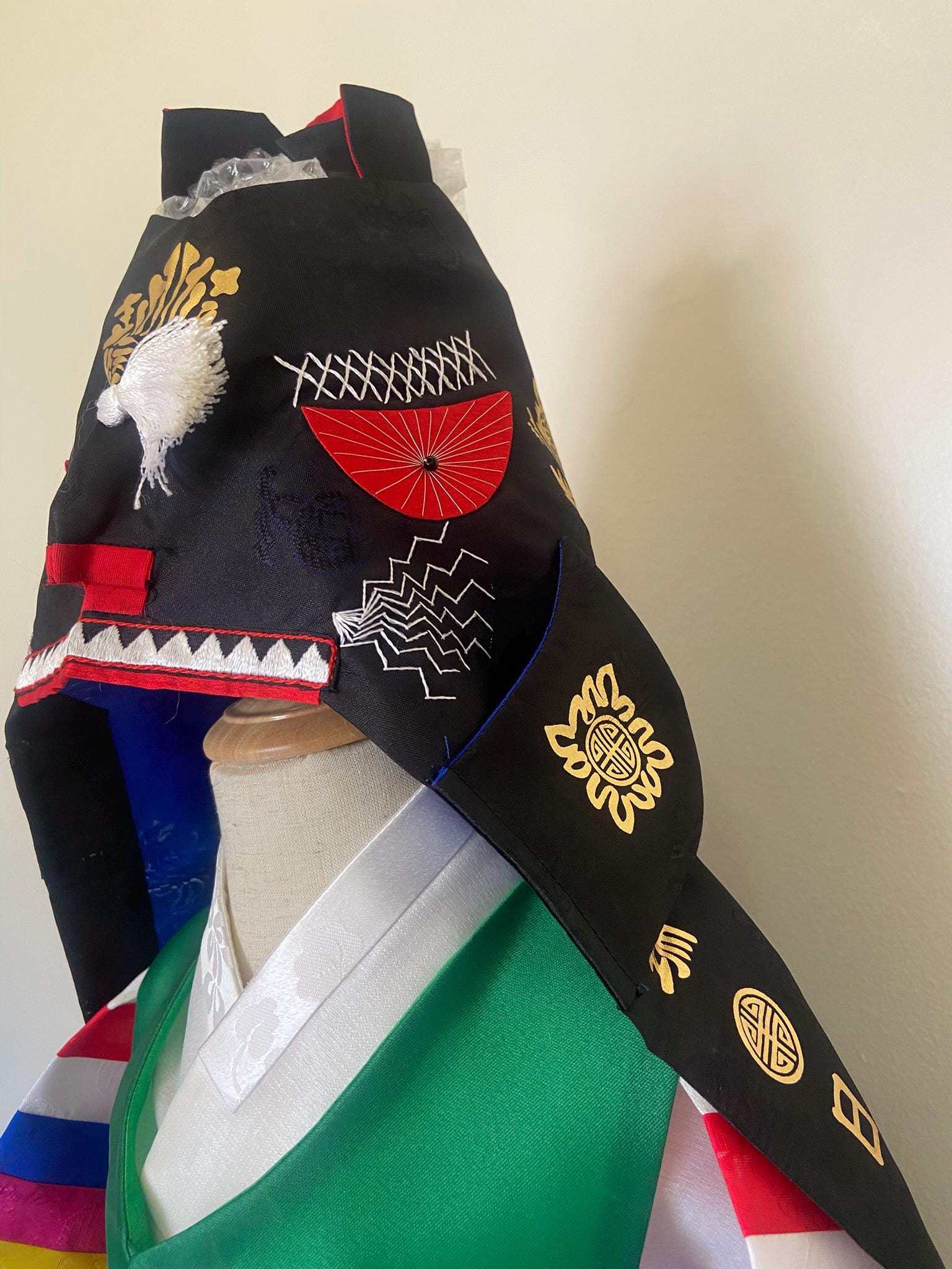Boy T Hanbok Rental | Traditional Green Hanbok with Hogeon Hat | First Birthday Outfit | Saekdong Sleeve Hanbok | Doljanchi Outfit | Size 1