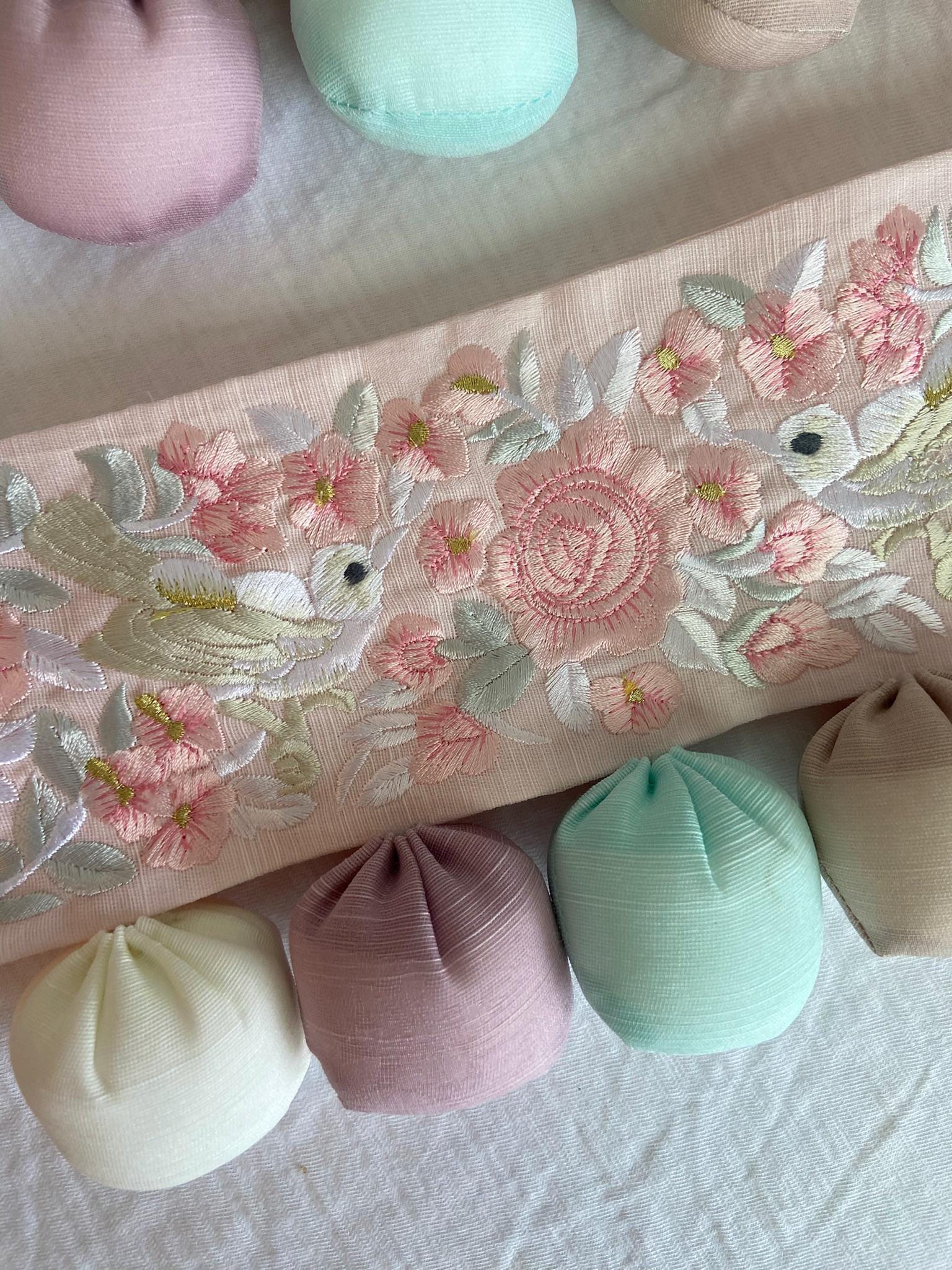 Korean Doltti Baby Belt | Traditional First Birthday Belt | Embroidered Hanbok Accessory | Girl Dol Baekil Outfit | Korean Baby Gift
