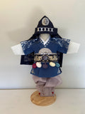 Boy B Hanbok Rental | Blue 100 Days Hanbok | Korean Baby Boy Baekil Outfit | Traditional Korean 100 Days Celebration Outfit | Size 0
