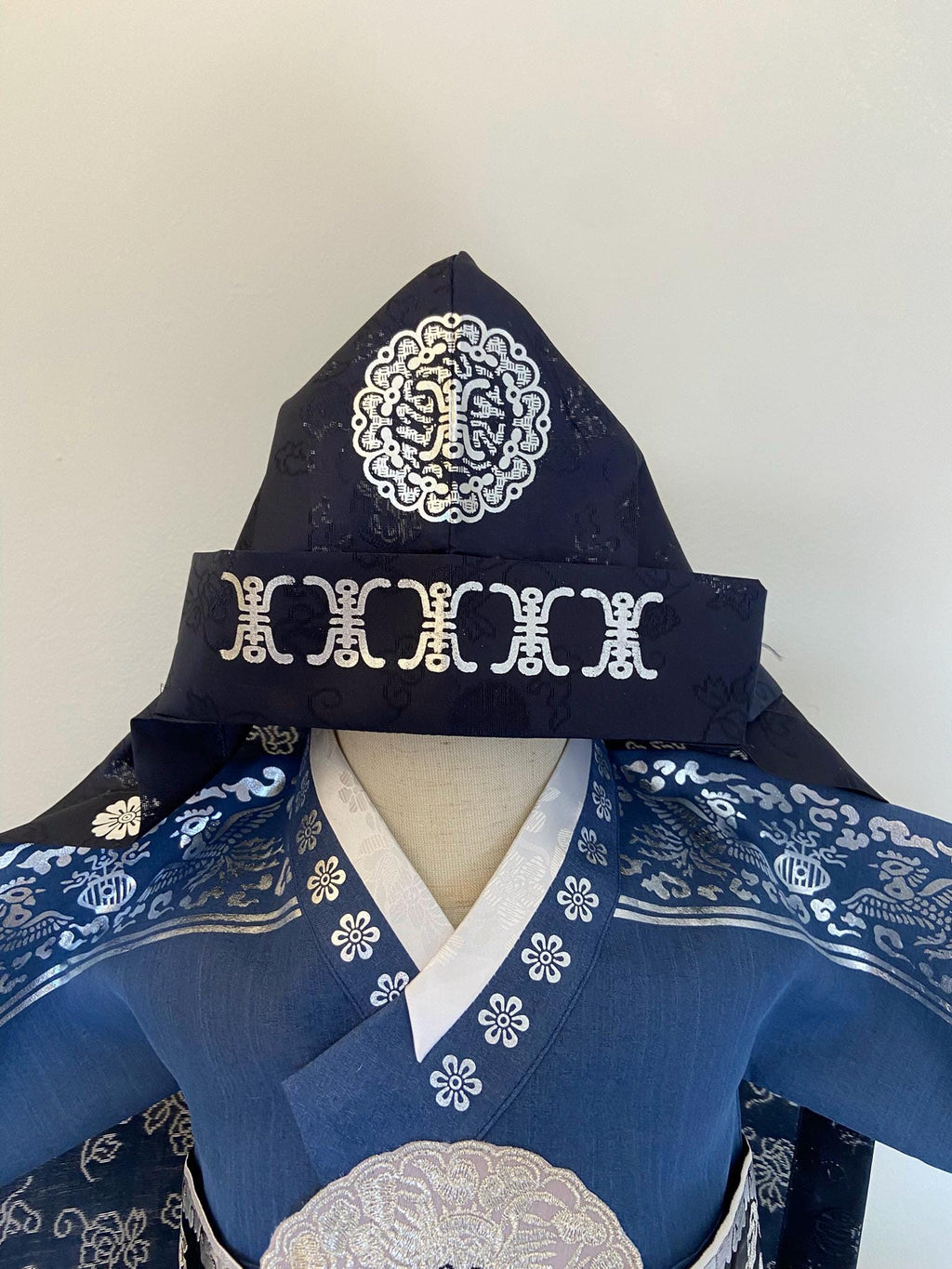 Boy B Hanbok Rental | Blue 100 Days Hanbok | Korean Baby Boy Baekil Outfit | Traditional Korean 100 Days Celebration Outfit | Size 0