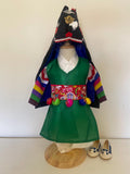 Boy T Hanbok Rental | Traditional Green Hanbok with Hogeon Hat | First Birthday Outfit | Saekdong Sleeve Hanbok | Doljanchi Outfit | Size 1